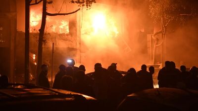 Beyrut'un merkezine ikinci saldırı