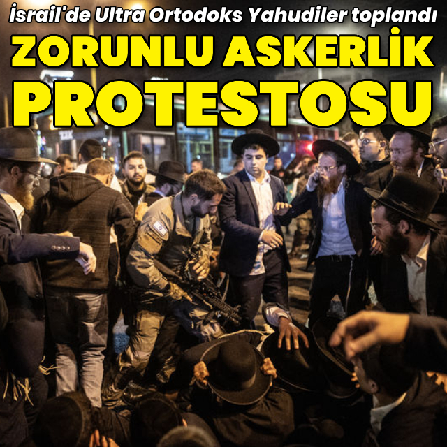 İsrail'de zorunlu askerlik karşıtı gösteri