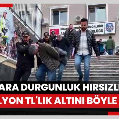 Akıllara durgunluk hırsızlık! 28 milyon TL'lik altını böyle çaldı!