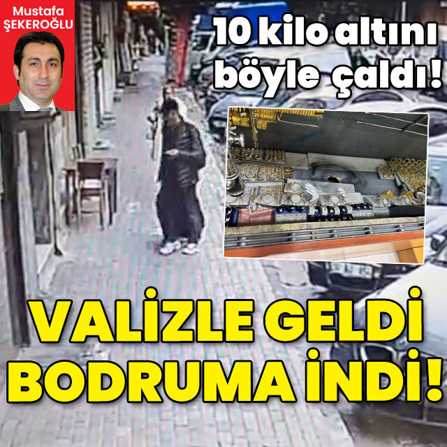 Akıllara durgunluk veren hırsızlık! 28 milyon TL'lik altını böyle çaldı!