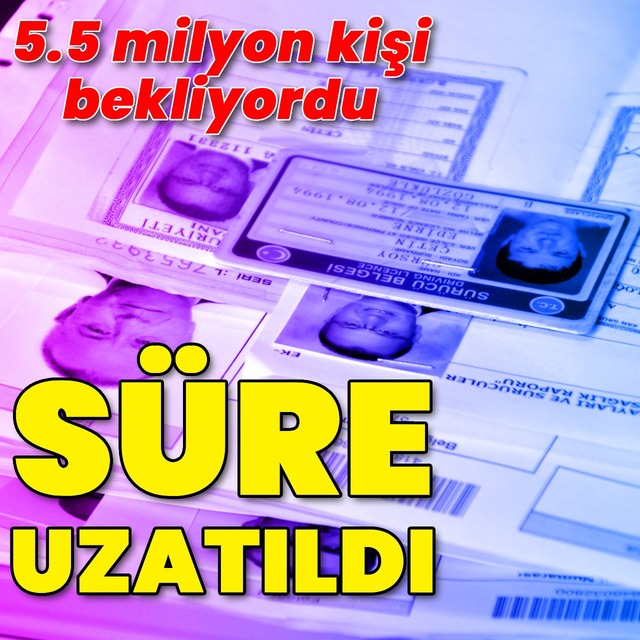 Eski tip sürücü belgelerinin yenilenme süresi uzatıldı