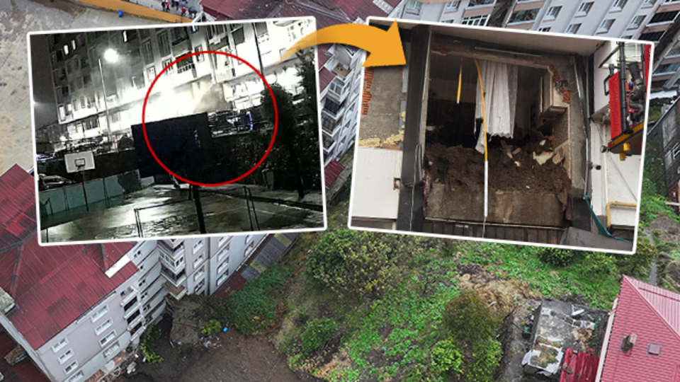 Rize'de heyelan faciası: 1 ölü, 4 yaralı