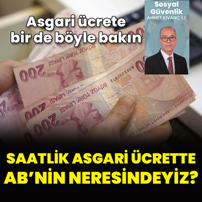 Asgari ücrete bir de böyle bakın