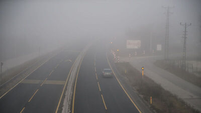 Ankara-İstanbul yolunda yoğun sis!