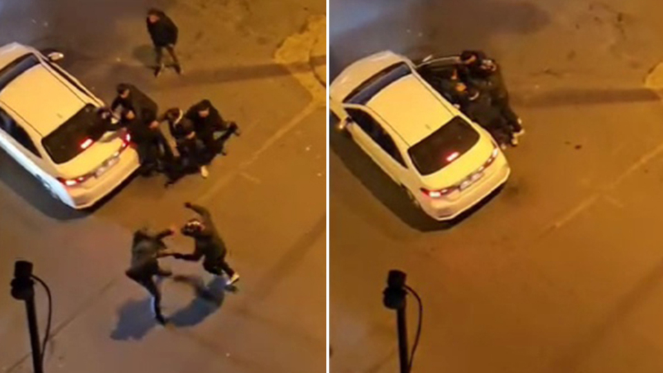 İstanbul'da tekmeli yumruklu yol verme kavgası