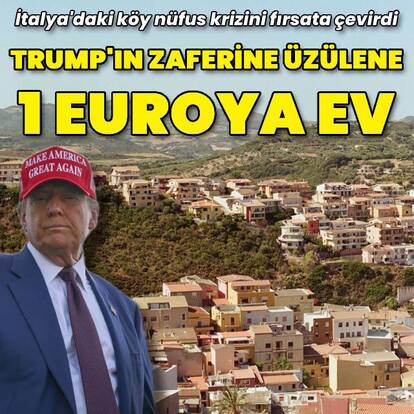 Trump'ın zaferine üzülene İtalya'da 1 euroya ev