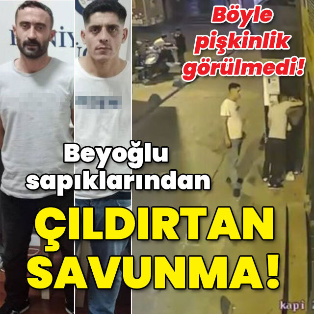 Beyoğlu sapıklarından dalga geçer gibi savunma!