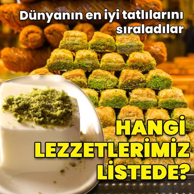 Dünyanın en iyi tatlılarını seçtiler!