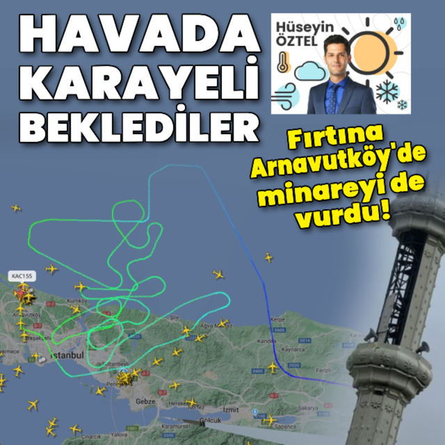 Havada karayeli beklediler