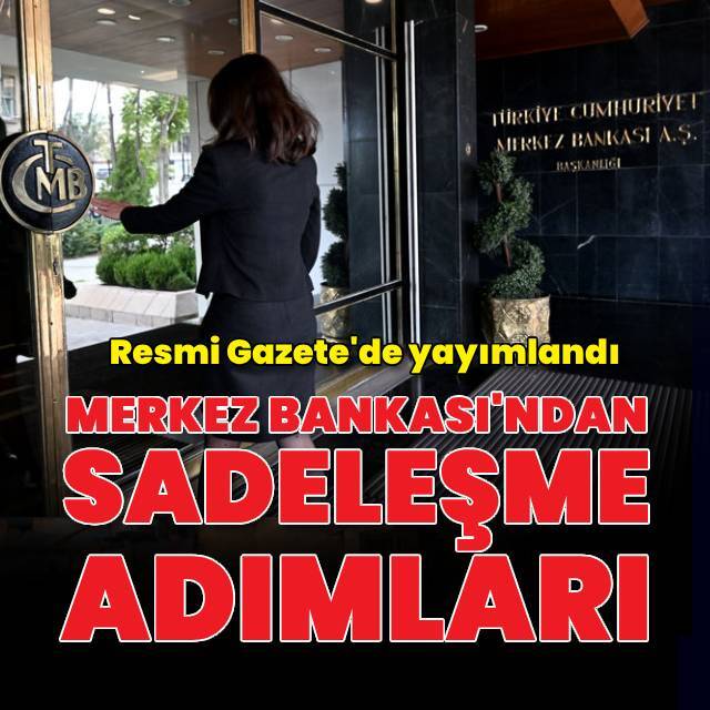 Merkez Bankası: Zorunlu karşılık oranı yüzde 17'ye çıkarıldı