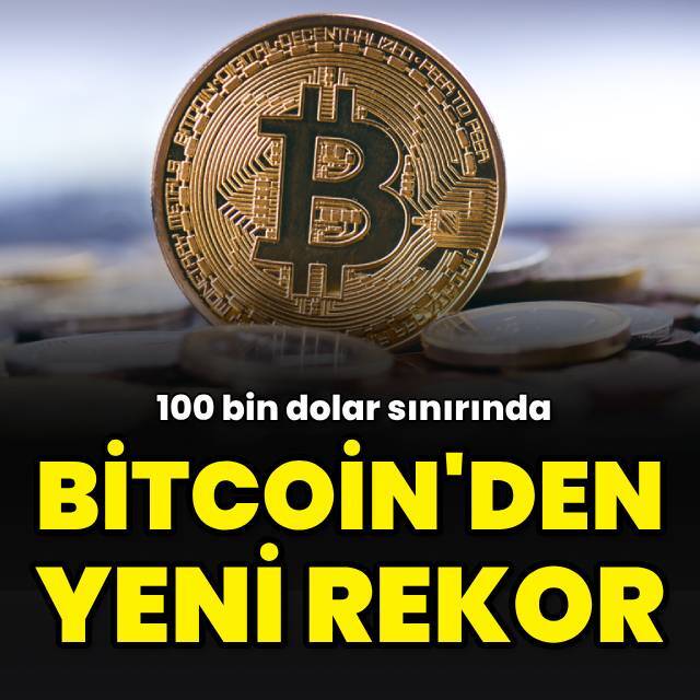 Bitcoin'den yeni rekor: 100 bin dolar sınırında