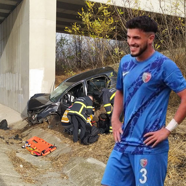 Futbolcu Cenk Doğan kaza geçirdi