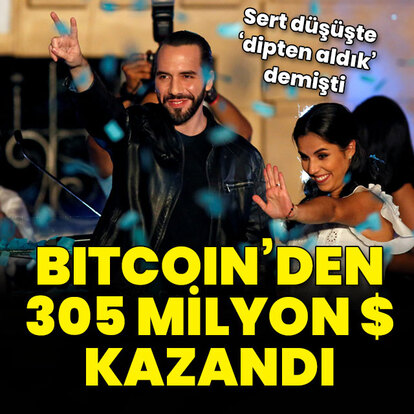 Bitcoin'den 305 milyon dolar kâr etti