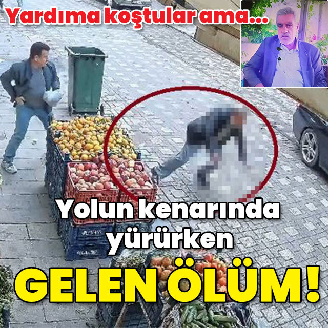 Yolun kenarında yürürken gelen ölüm!
