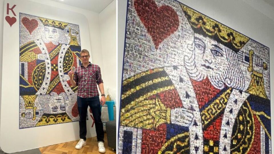 Dünyanın en büyük oyun kartıyla rekor kırdı!