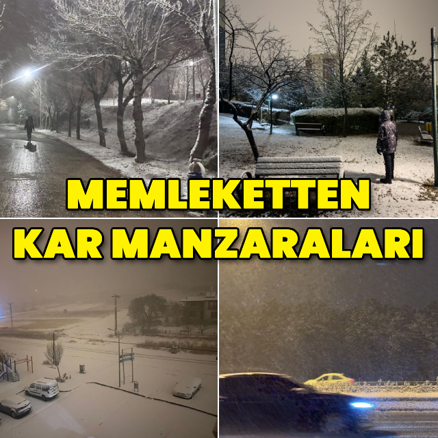 Memleketten kar manzaraları