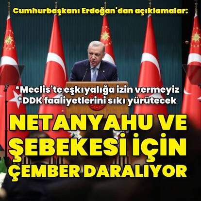 Cumhurbaşkanı Erdoğan'dan açıklamalar