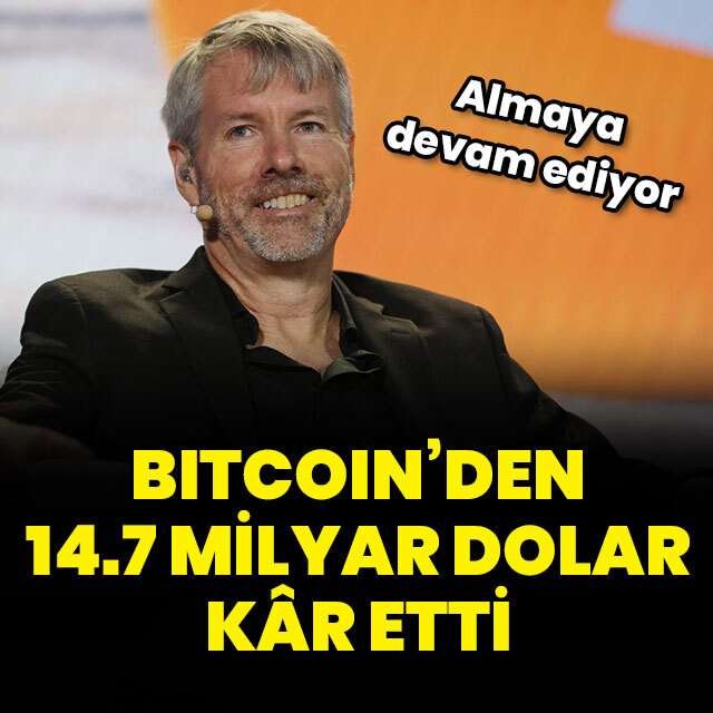 Bitcoin'den 14.7 milyar dolar kâr etti