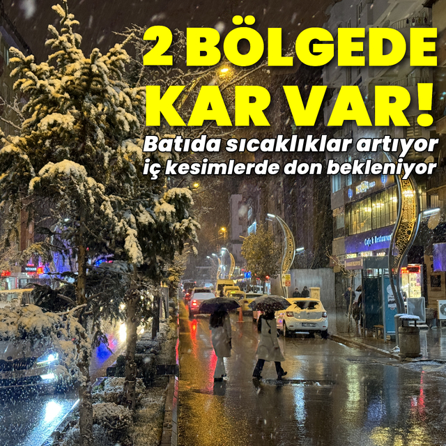 2 bölge için kar uyarısı! Batıda sıcaklıklar artıyor, iç bölgelerde don var