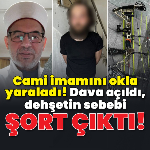 Cami imamına oklu saldırıda yeni gelişme!