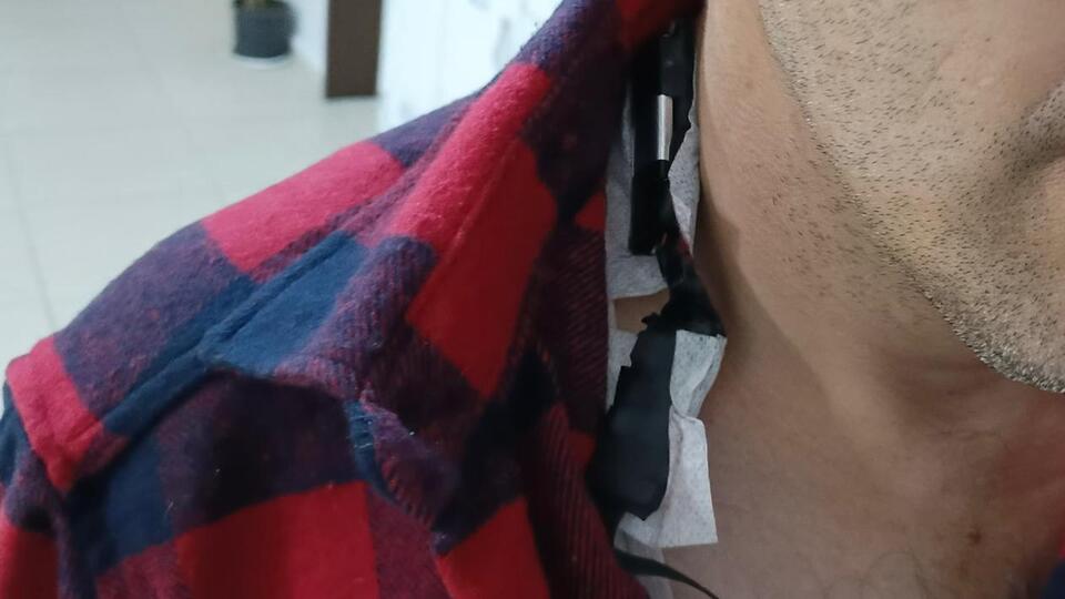 Ehliyet sınavında kopya düzeneğiyle yakalandı
