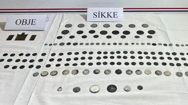 Bizans dönemine ait 163 sikke ele geçirildi