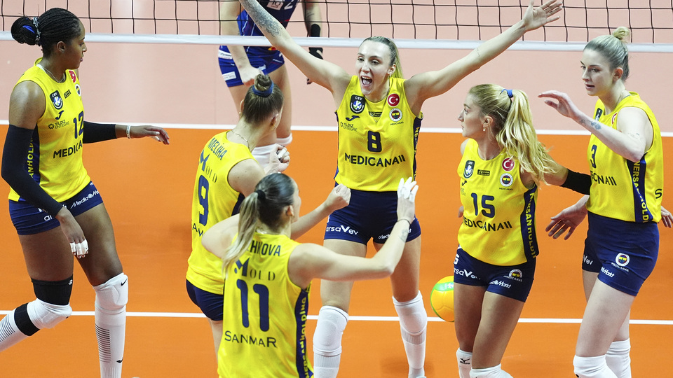 F.Bahçe Medicana, CEV'de set vermedi!