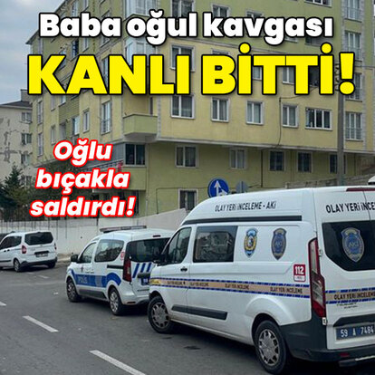 Baba oğul kavgası kanlı bitti!