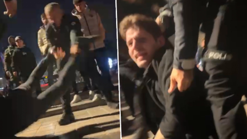 Kimlik soran polisi önce ısırdı, sonra tekmeledi!