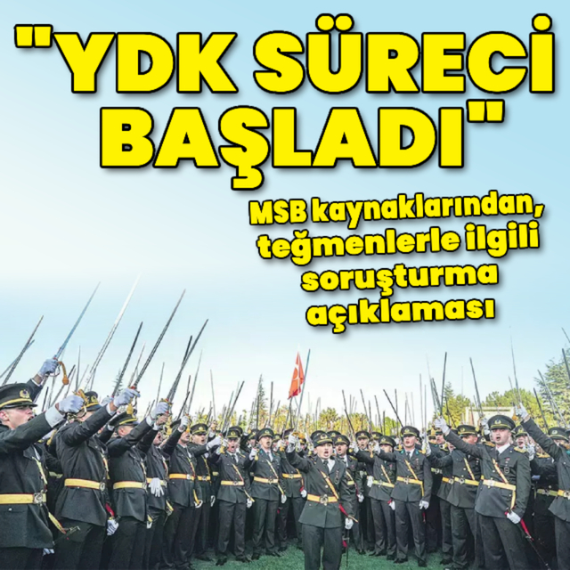Teğmenlerle ilgili açıklama: YDK süreci başladı