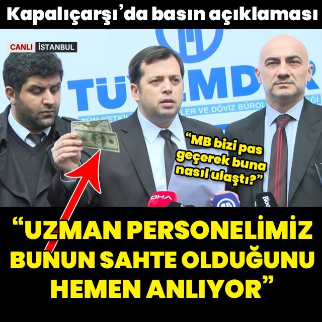 "Uzman personelimiz bunun sahte olduğunu hemen anlıyor"