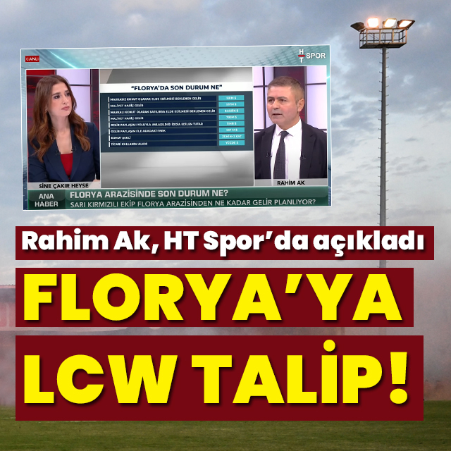 Florya arazisine dev talip