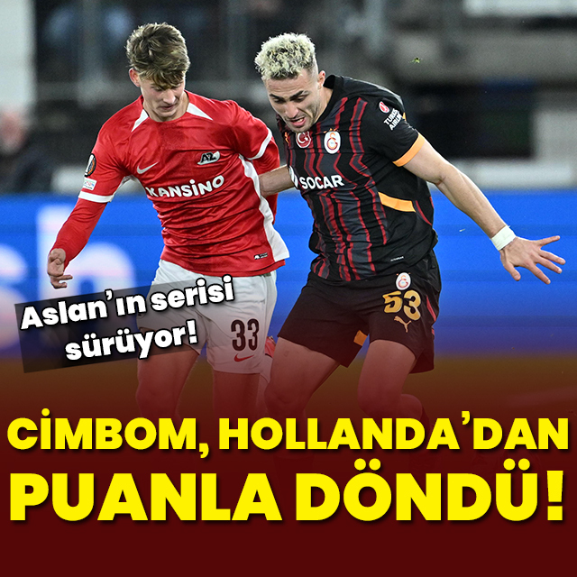 G.Saray Hollanda'dan puanla döndü!