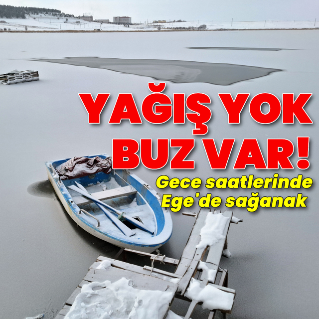 Yağış yok, buzlanma ve don var