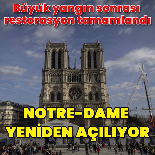 Notre-Dame 5 yıl aradan sonra açılıyor