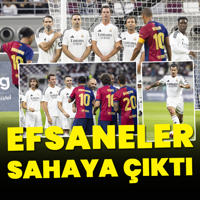 Barça ve Real'in efsaneleri sahaya çıktı!