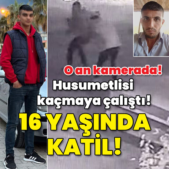 O anlar kamerada! Husumetlisi kaçmaya çalıştı! Katil: 16 yaşında!