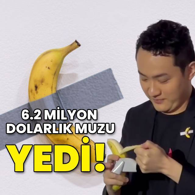 Çinli girişimci 6.2 milyon dolarlık muzu yedi