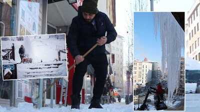 Şadırvanlar dondu! Termometre -20'yi gördü! Buzdan şehir!