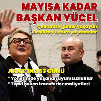 Beşiktaş'ta seçime kadar Başkan Hüseyin Yücel