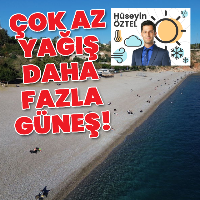 Çok az yağış daha fazla güneş!