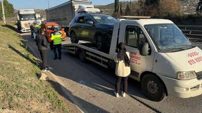 Kimyasal yüklü tanker ile cip çarpıştı