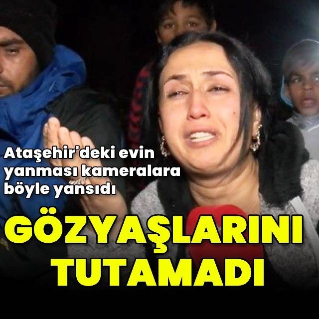 Ataşehir'de gecekondu alev alev yandı