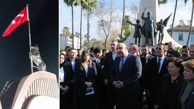 Alanya'da bozkurt heykeli tepkisi