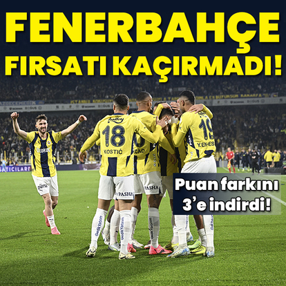 Fenerbahçe, 3 puanı 3 golle aldı!