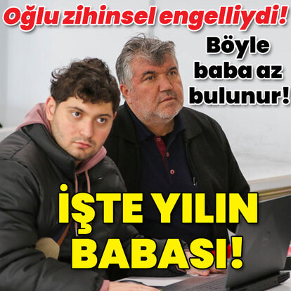 Oğlu zihinsel engelliydi! Böyle baba az bulunur! İşte yılın babası!