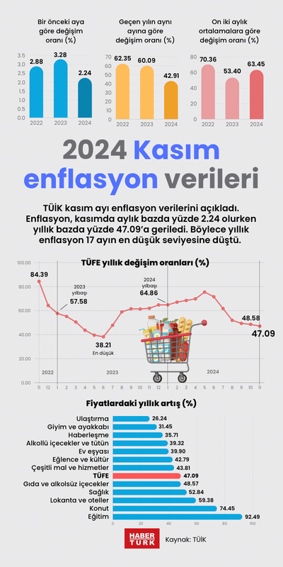 2024 Kasım enflasyon verileri
