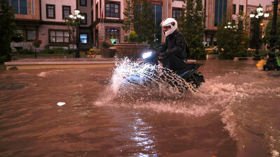 Ankara'da kazı yapmadan onarım çalışması