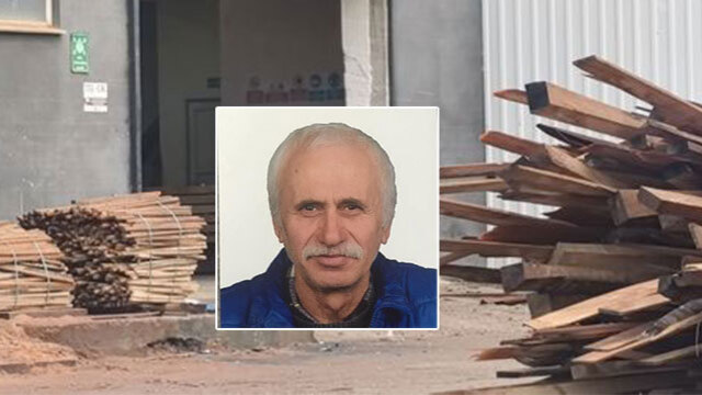 Her şey bir anda oldu! Makineyle ahşap kesiyordu!