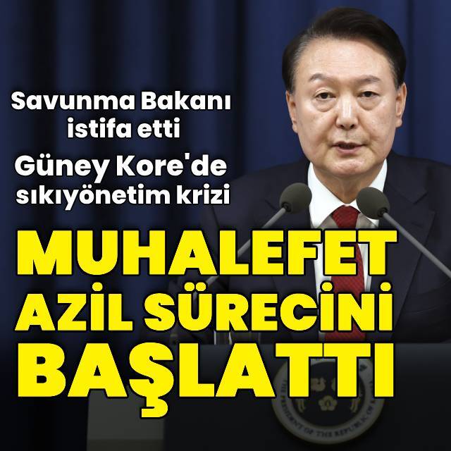 Güney Kore'de Yoon'a istifa baskısı artıyor!